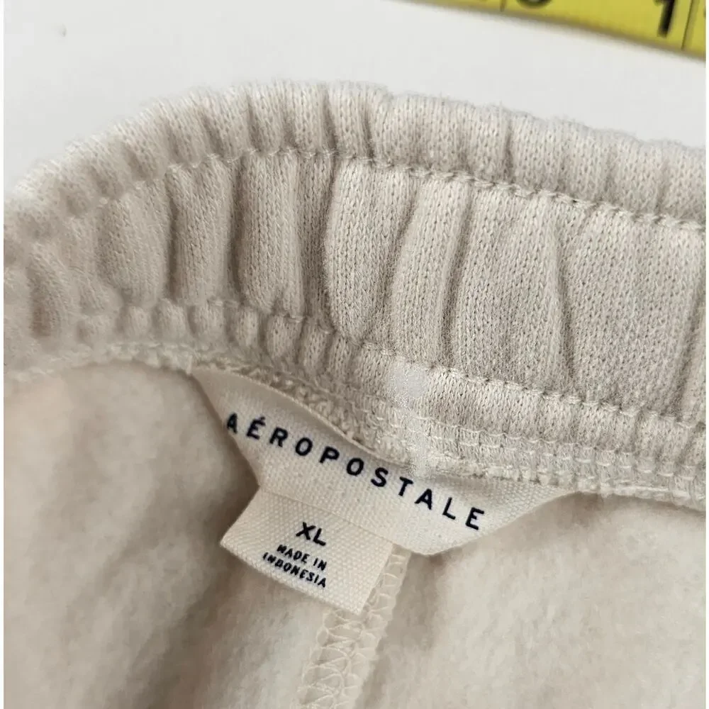 NWOT fleece lined neutral drawstring waist joggers warm winter lounge pants XL